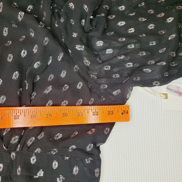 Jessica Simpson Dress Women's Size 2X Maternity Black Dots Flounce Party Event - Picture 6 of 10